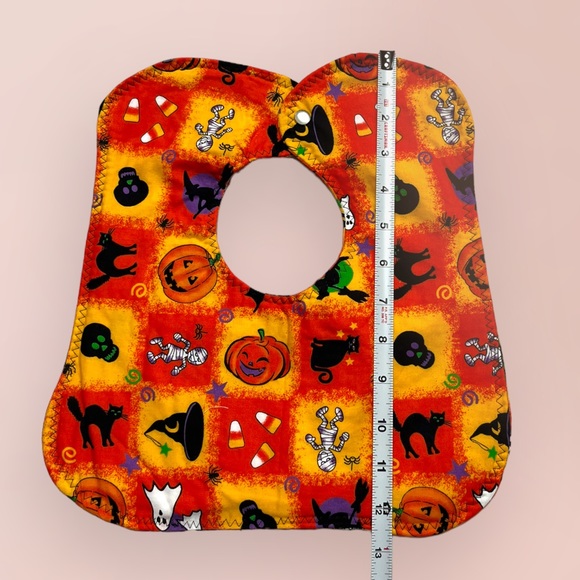 Lot/3 Handmade Halloween Bibs OOAK 🎁 - Picture 11 of 14